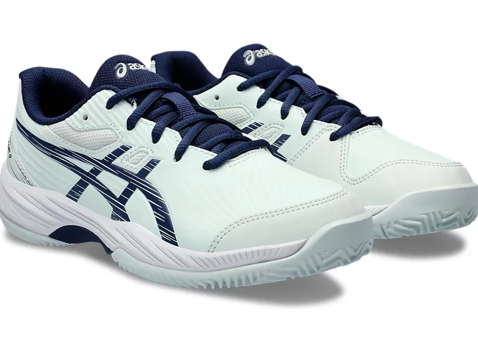 Shop ASICS GEL-GAME 9 GRADE SCHOOL CLAY/OC Pale Mint/Blue Expanse