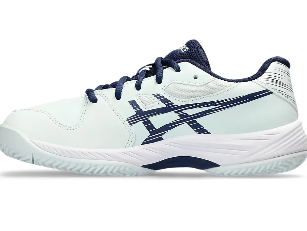 Shop ASICS GEL-GAME 9 GRADE SCHOOL CLAY/OC Pale Mint/Blue Expanse