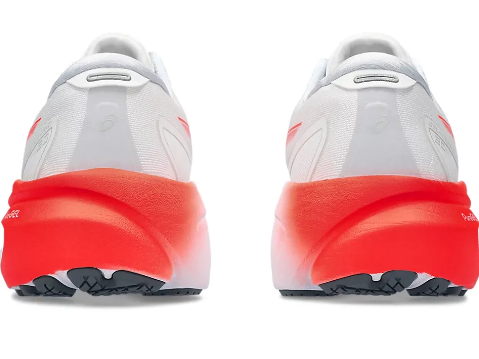 Best ASICS GEL-KAYANO 30 White/Sunrise Red