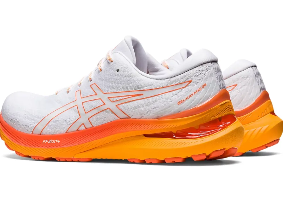 Best ASICS GEL-KAYANO 29 White/Nova Orange