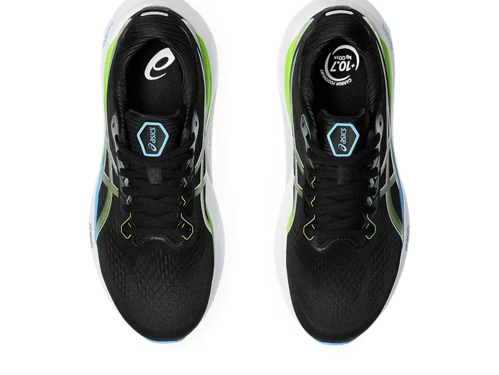 New ASICS GEL-KAYANO 30 Black/Electric Lime
