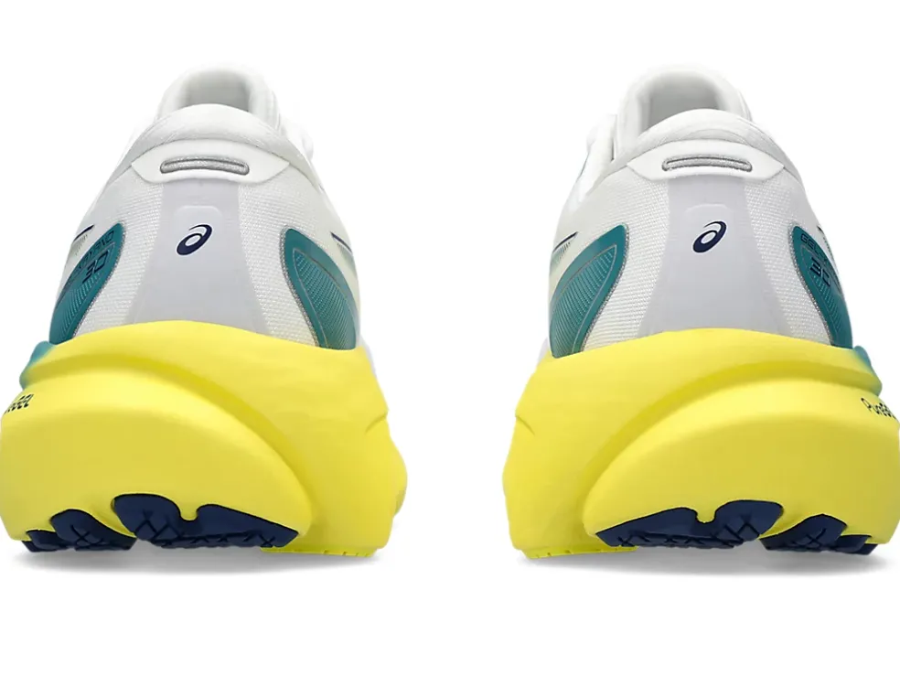 Cheap ASICS GEL-KAYANO 30 White/Bright Yellow