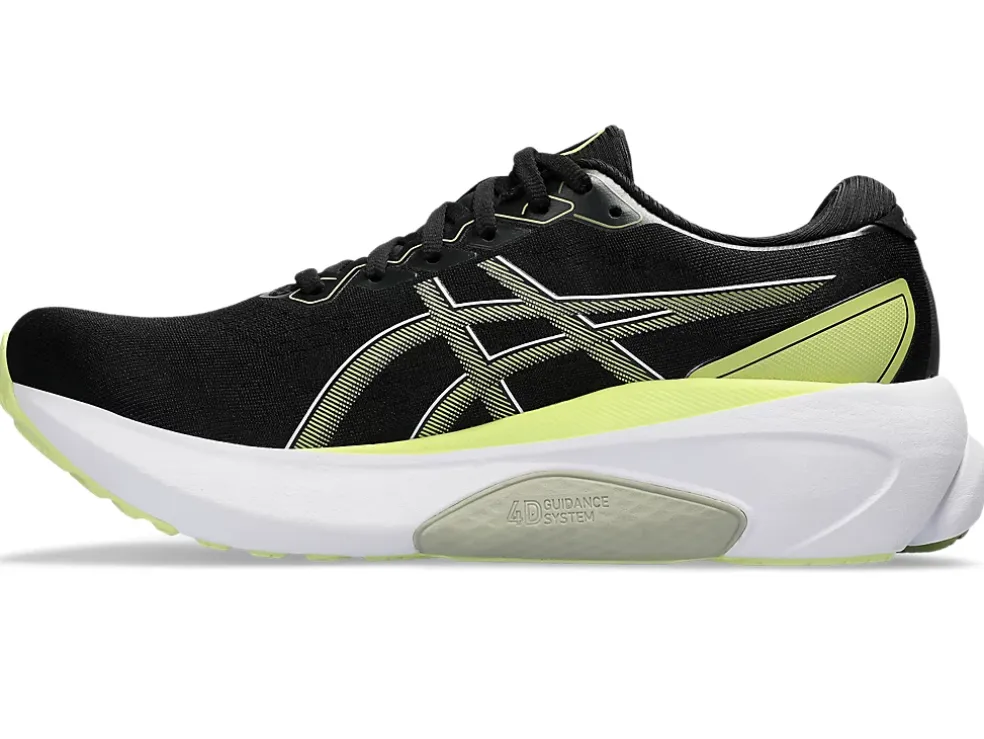 Cheap ASICS GEL-KAYANO 30 EXTRA WIDE Black/Glow Yellow