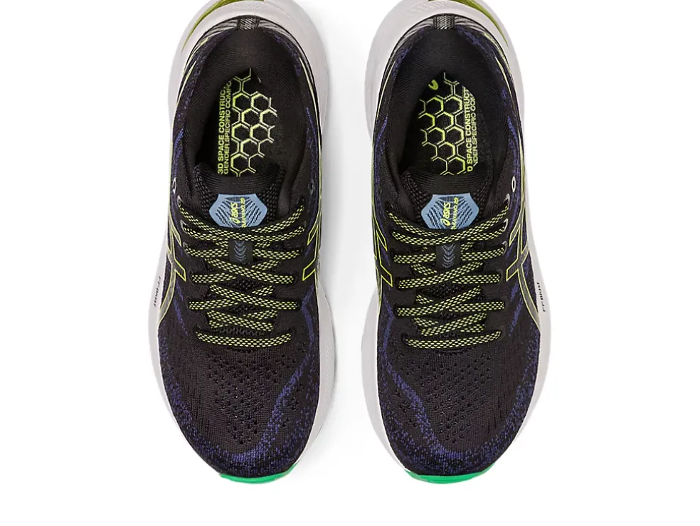 Shop ASICS GEL-KAYANO 29 GRADE SCHOOL Black/Lime Zest