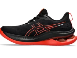 New ASICS GEL-KINSEI MAX Black/Sunrise Red
