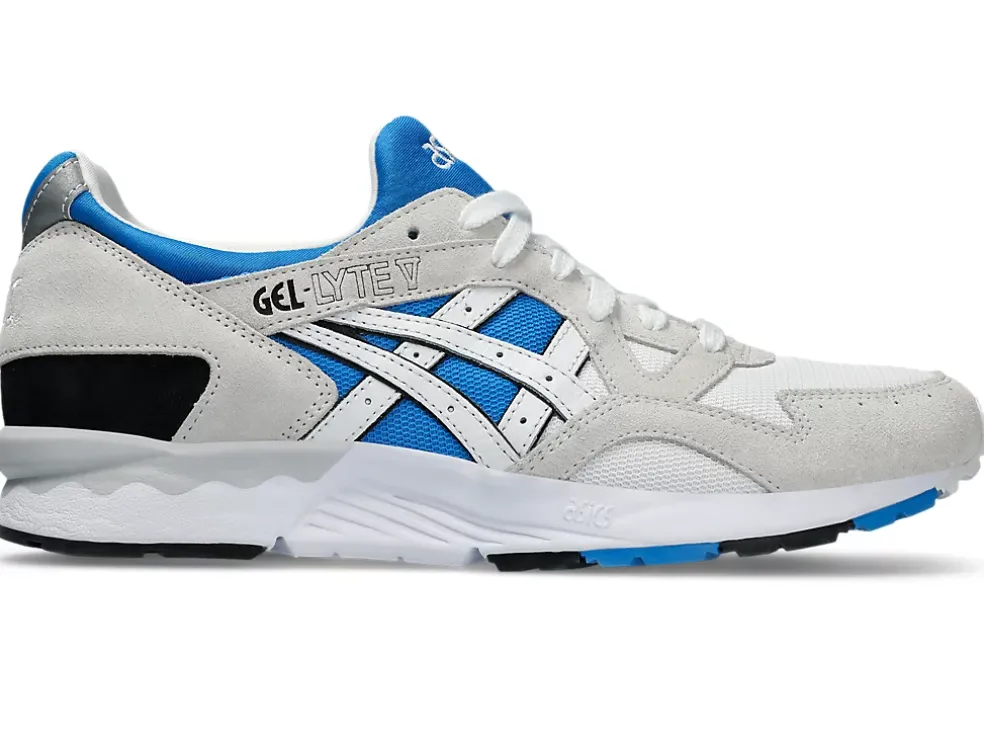 Best ASICS GEL-LYTE V White/Electric Blue