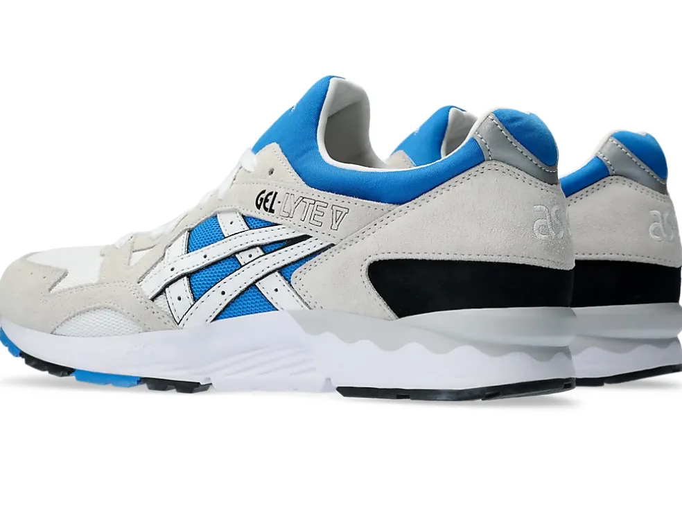 Best ASICS GEL-LYTE V White/Electric Blue