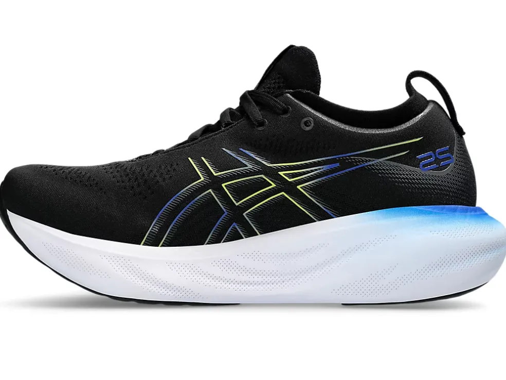 Cheap ASICS GEL-NIMBUS 25 Black/Glow Yellow