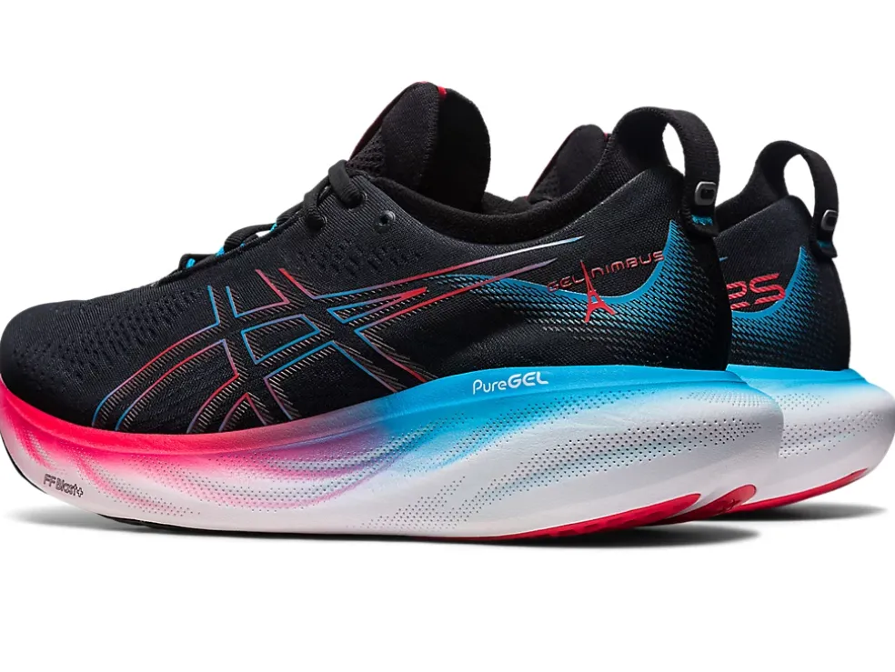 Flash Sale ASICS GEL-NIMBUS 25 Black/Electric Red