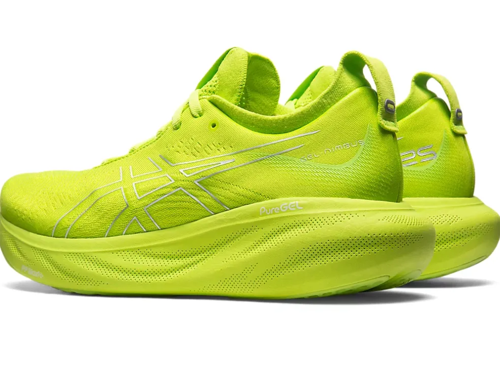 Cheap ASICS GEL-NIMBUS 25 Lime Zest/White