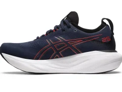 Shop ASICS GEL-NIMBUS 25 Midnight/Electric Red
