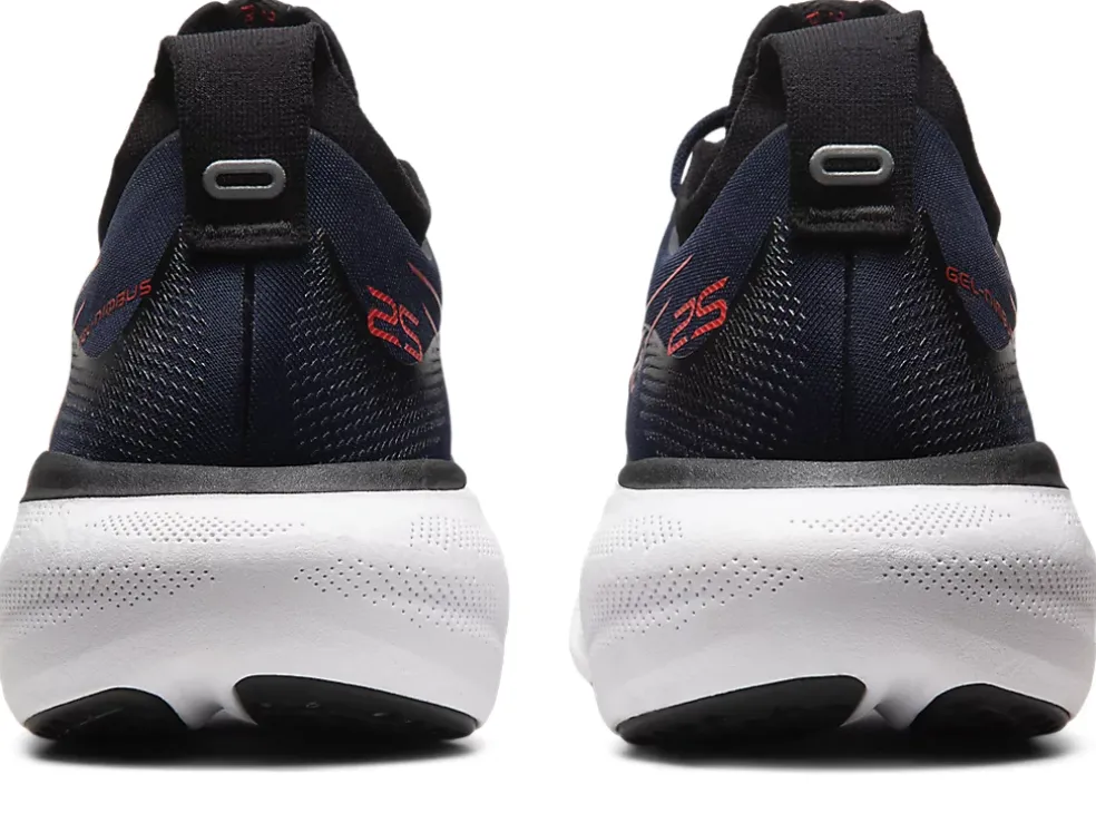 Shop ASICS GEL-NIMBUS 25 Midnight/Electric Red