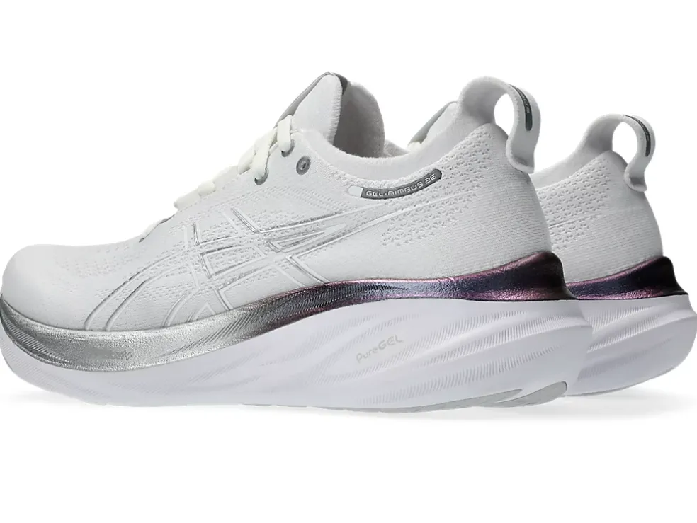 Sale ASICS GEL-NIMBUS 26 PLATINUM Real White/Pure Silver