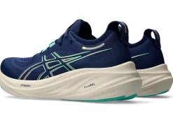 Cheap ASICS GEL-NIMBUS 26 WIDE Blue Expanse/Aurora Green