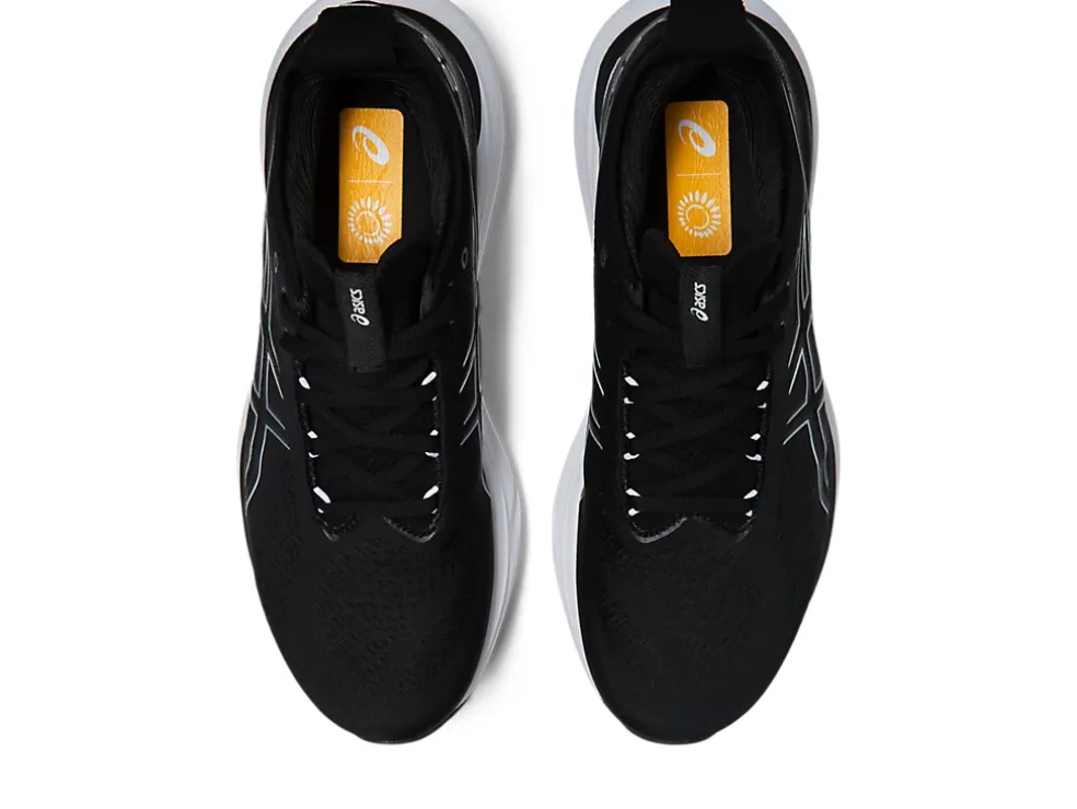 New ASICS GEL-NIMBUS 25 WIDE Black/Pure Silver