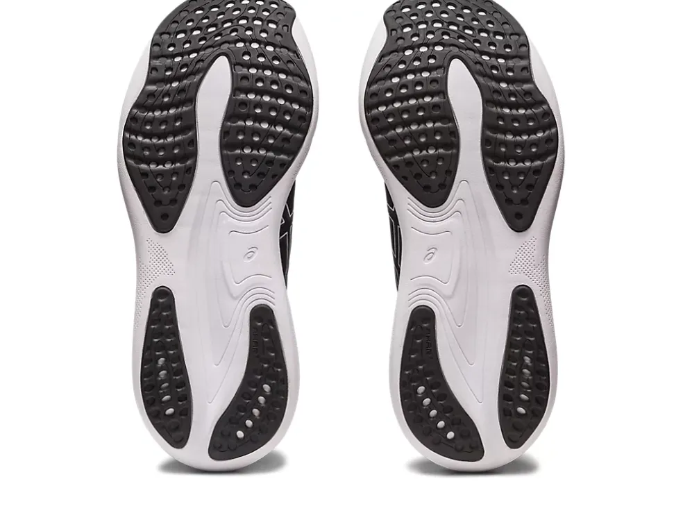 Shop ASICS GEL-NIMBUS 25 WIDE Black/Pure Silver