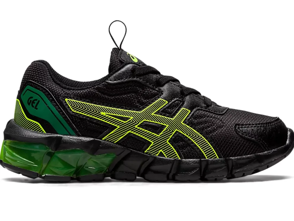 Clearance ASICS GEL-QUANTUM 90 3 PRE-SCHOOL Black/Safety Yellow