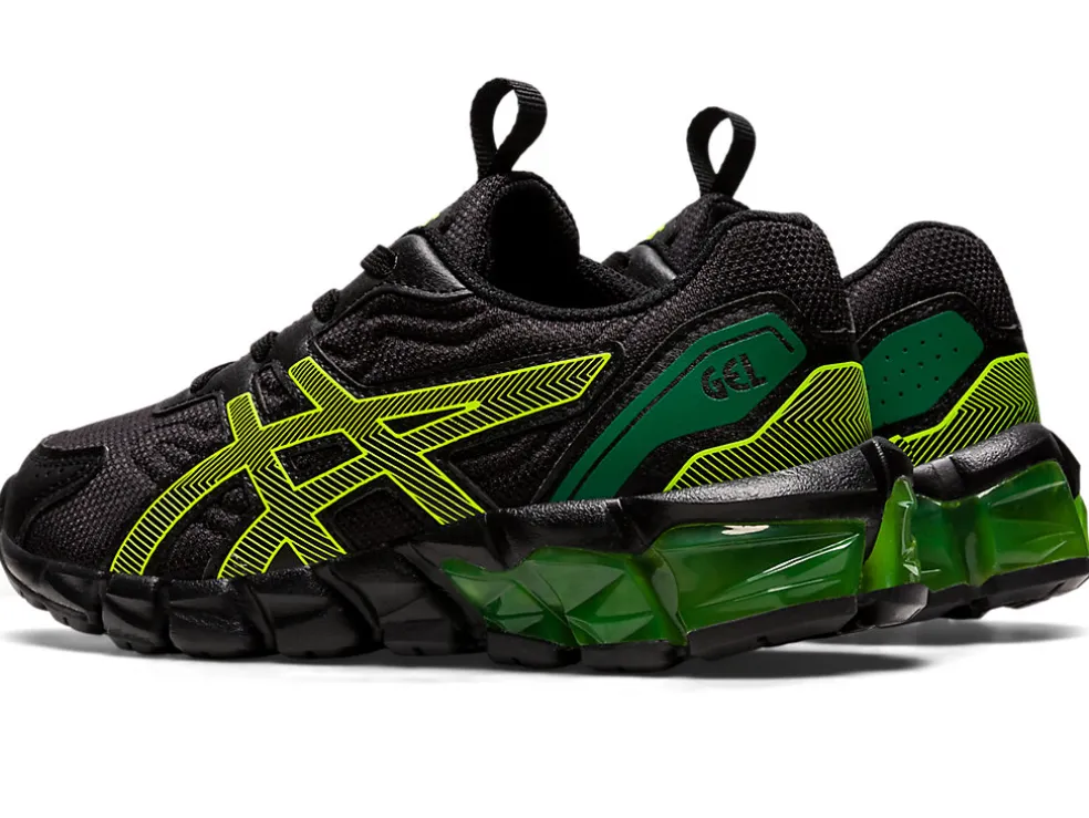 Clearance ASICS GEL-QUANTUM 90 3 PRE-SCHOOL Black/Safety Yellow