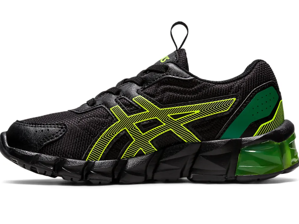 Clearance ASICS GEL-QUANTUM 90 3 PRE-SCHOOL Black/Safety Yellow