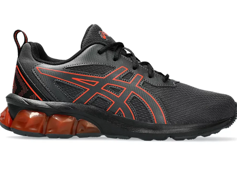 Best ASICS GEL-QUANTUM 90 IV GRADE SCHOOL Graphite Grey/Cherry Tomato