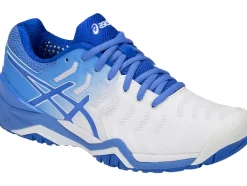 Discount ASICS GEL-RESOLUTION 7 White/Blue Coast