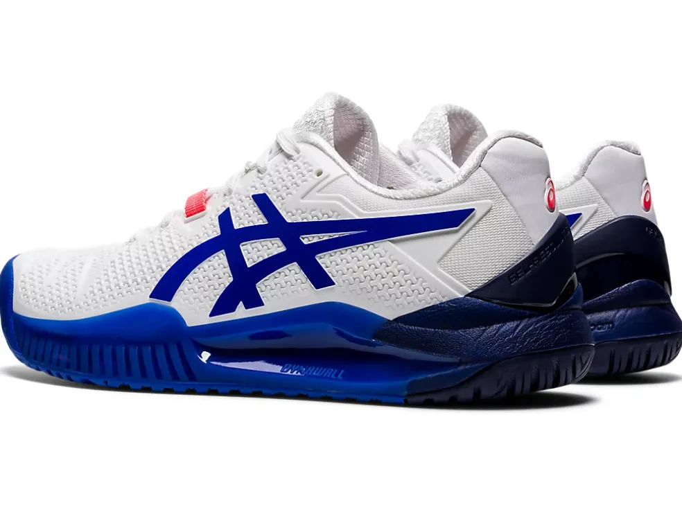 Outlet ASICS GEL-Resolution 8 White/Lapis Lazuli Blue
