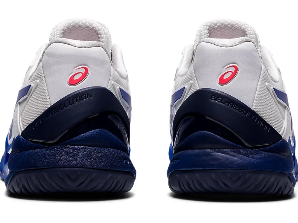 Outlet ASICS GEL-Resolution 8 White/Lapis Lazuli Blue