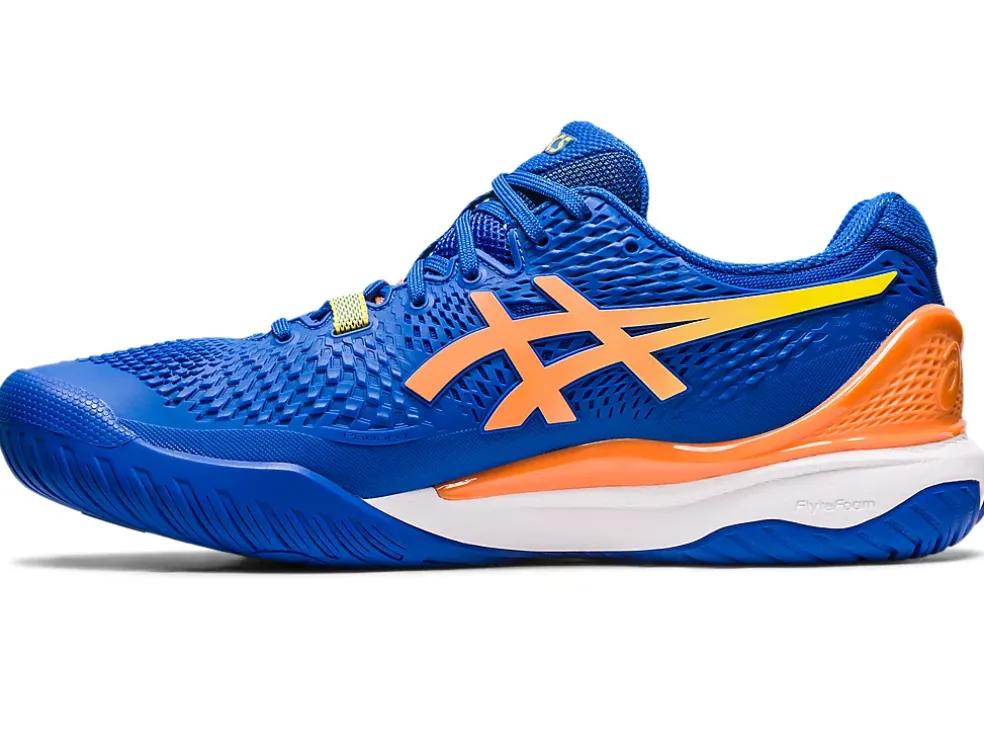 Online ASICS GEL-RESOLUTION 9 Tuna Blue/Sun Peach
