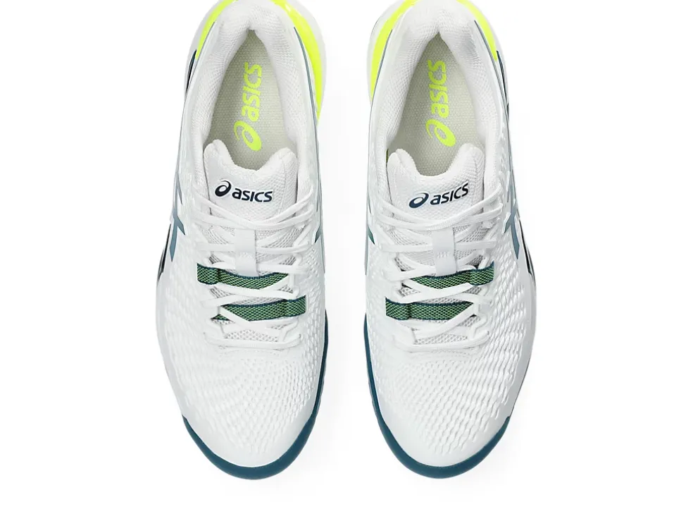 Discount ASICS GEL-RESOLUTION 9 White/Restful Teal