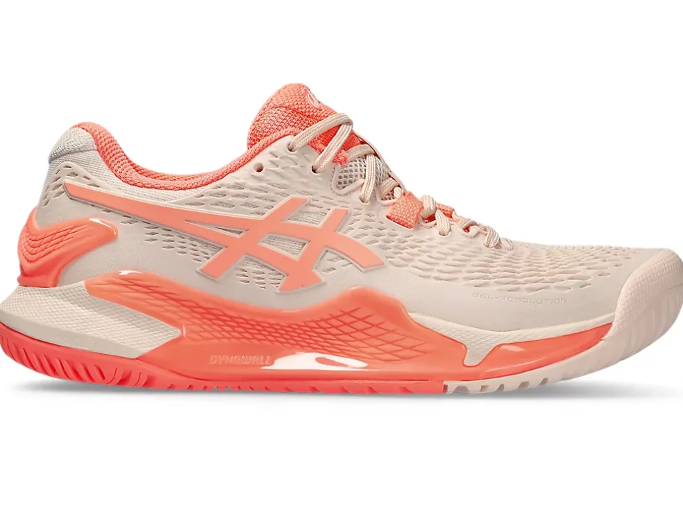 Shop ASICS GEL-RESOLUTION 9 Pearl Pink/Sun Coral