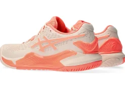 Shop ASICS GEL-RESOLUTION 9 Pearl Pink/Sun Coral