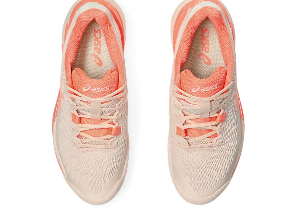 Shop ASICS GEL-RESOLUTION 9 Pearl Pink/Sun Coral