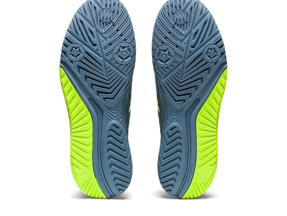 Shop ASICS GEL-RESOLUTION 9 Steel Blue/Hazard Green