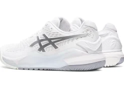 Cheap ASICS GEL-RESOLUTION 9 White/Pure Silver