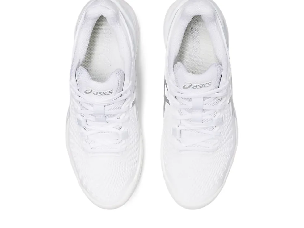 Cheap ASICS GEL-RESOLUTION 9 White/Pure Silver
