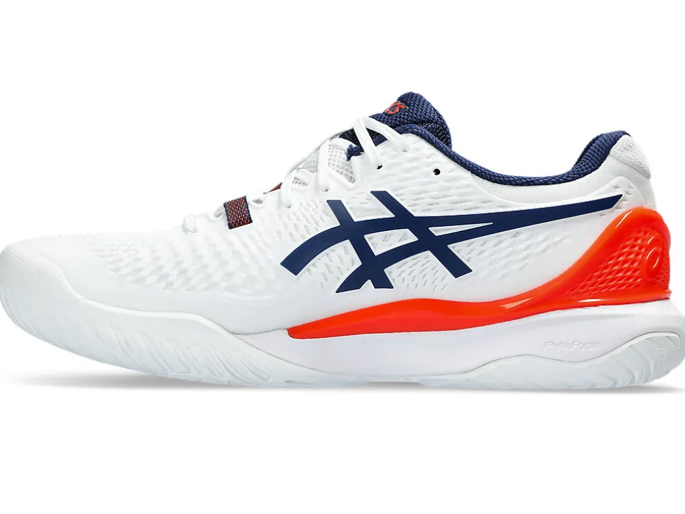 Cheap ASICS GEL-RESOLUTION 9 White/Blue Expanse