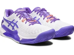 Online ASICS GEL-RESOLUTION 9 CLAY White/Amethyst