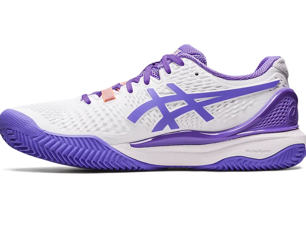 Online ASICS GEL-RESOLUTION 9 CLAY White/Amethyst