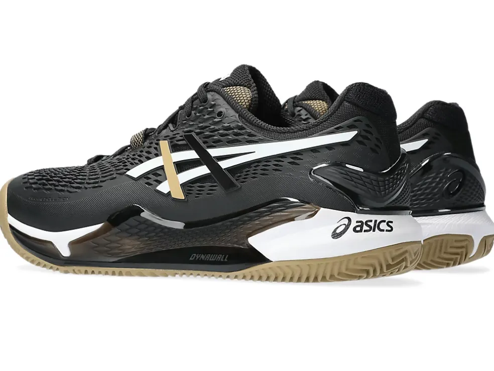 Sale ASICS GEL-RESOLUTION 9 CLAY Black/Camel