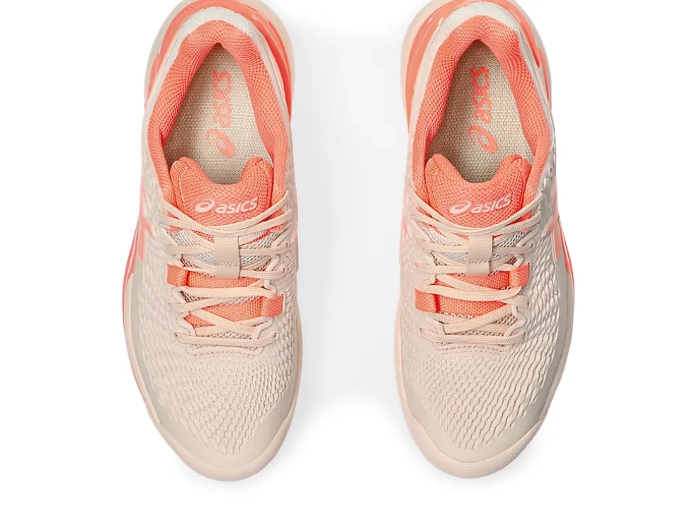 Fashion ASICS GEL-RESOLUTION 9 CLAY Pearl Pink/Sun Coral