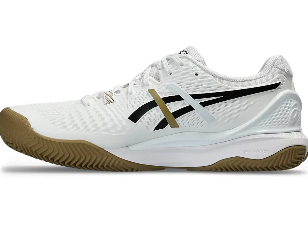 Shop ASICS GEL-RESOLUTION 9 CLAY White/Black
