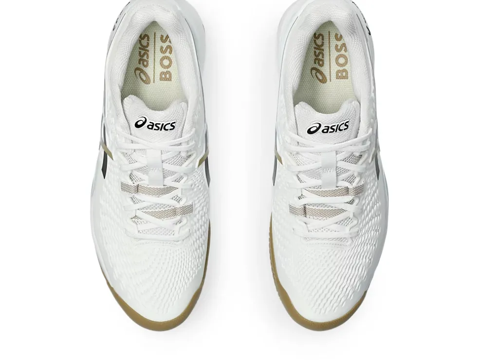 Shop ASICS GEL-RESOLUTION 9 CLAY White/Black
