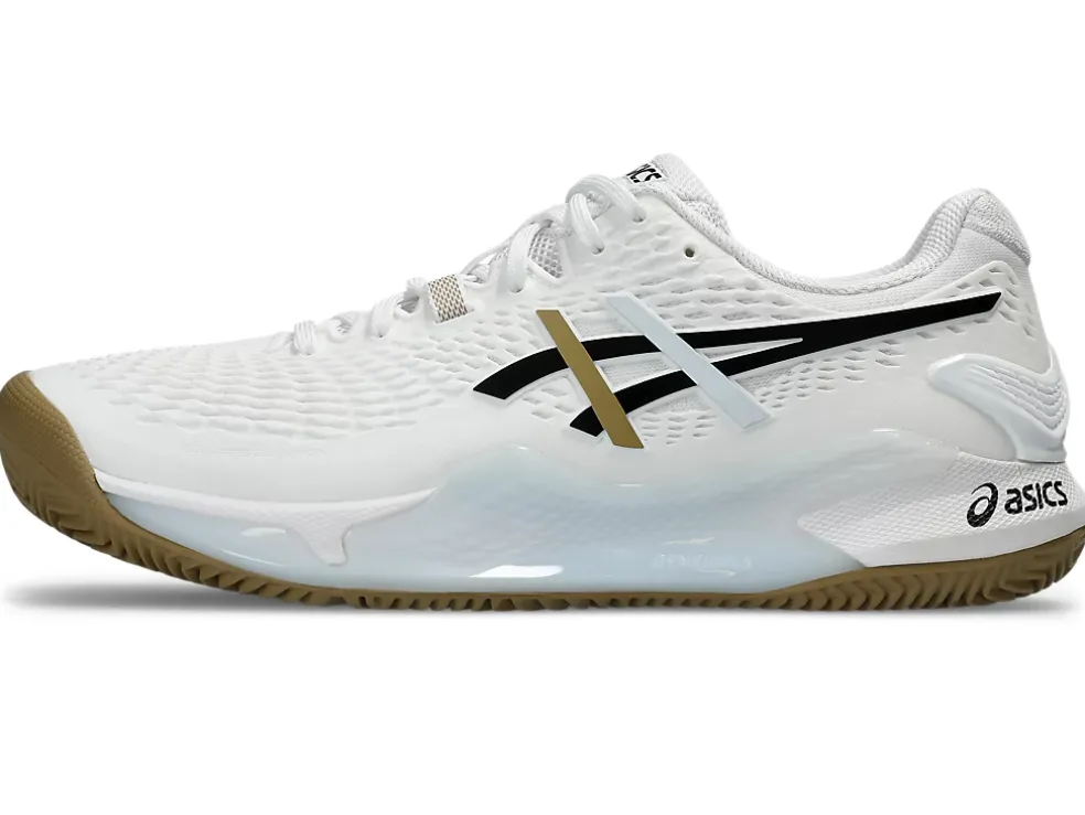 Shop ASICS GEL-RESOLUTION 9 CLAY White/Black