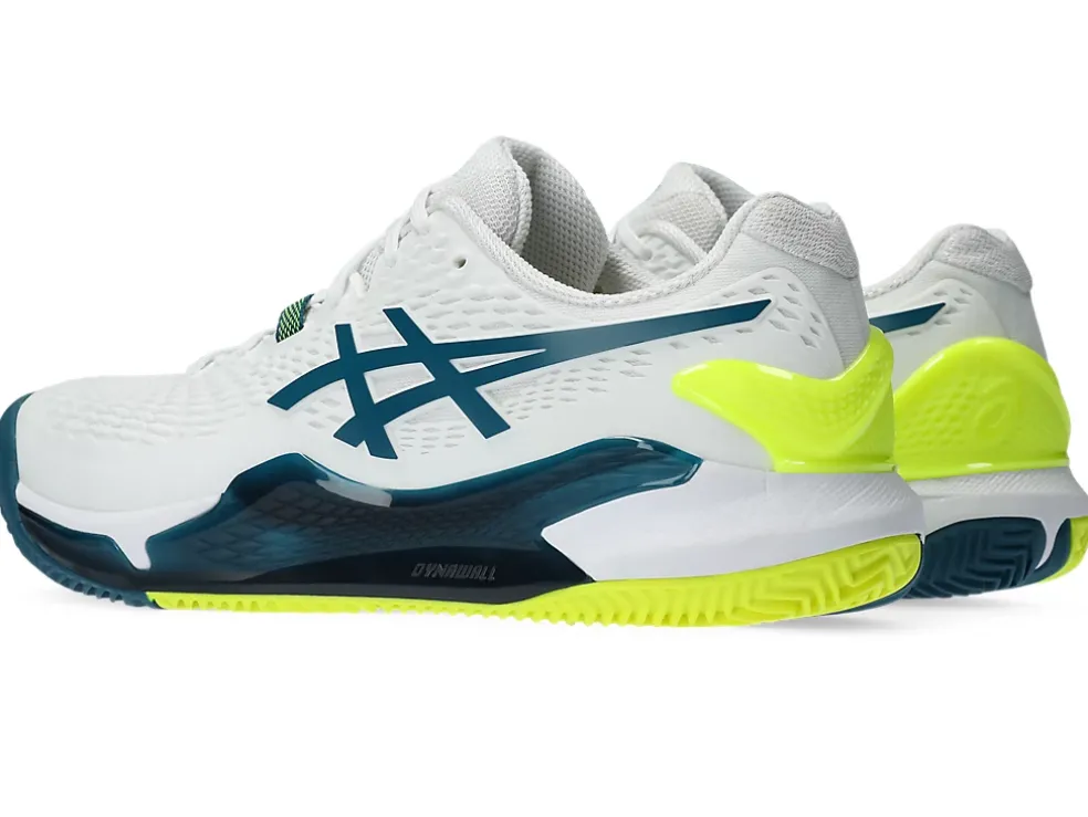 Best ASICS GEL-RESOLUTION 9 CLAY White/Restful Teal