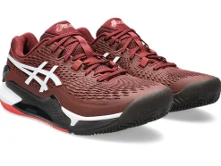 Hot ASICS GEL-RESOLUTION 9 CLAY Antique Red/White