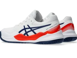 Hot ASICS GEL-RESOLUTION 9 GRADE SCHOOL White/Blue Expanse