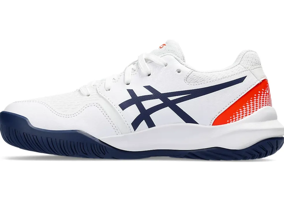 Hot ASICS GEL-RESOLUTION 9 GRADE SCHOOL White/Blue Expanse