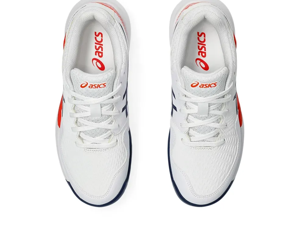 Hot ASICS GEL-RESOLUTION 9 GRADE SCHOOL White/Blue Expanse