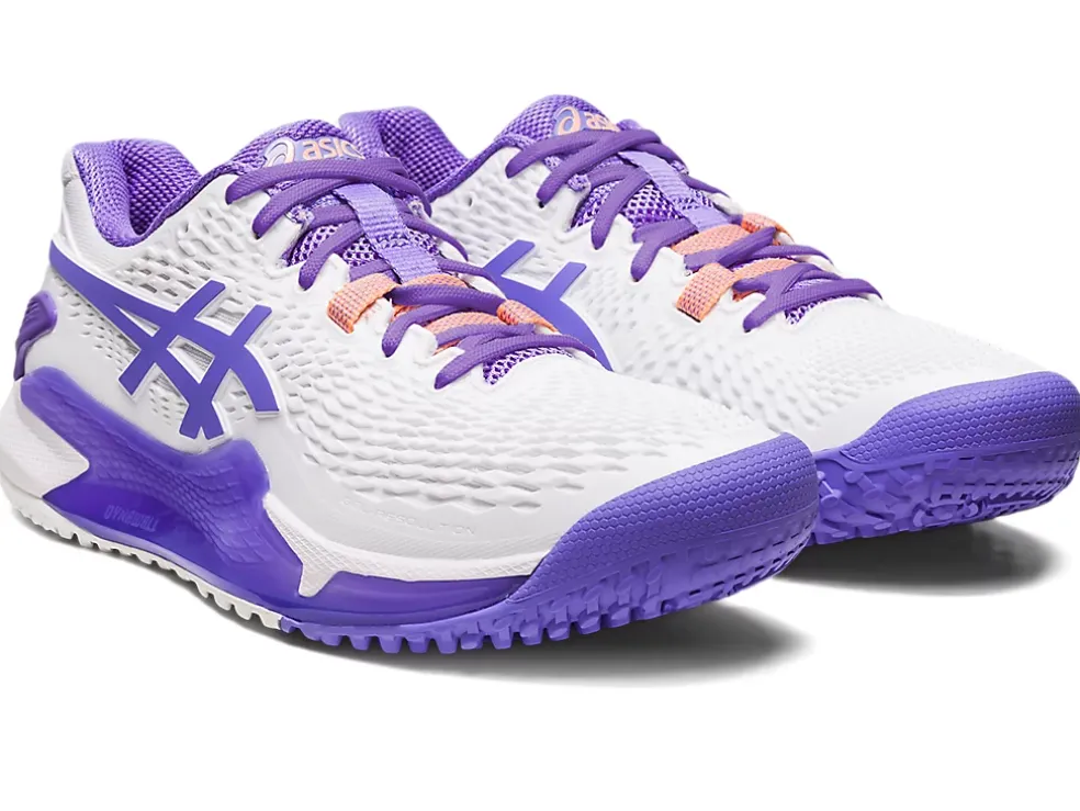 New ASICS GEL-RESOLUTION 9 OC White/Amethyst