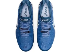 Clearance ASICS GEL-RESOLUTION 8 WIDE Blue Harmony/White
